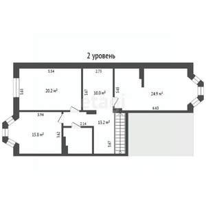 4-к квартира, вторичка, 132м2, 2/6 этаж